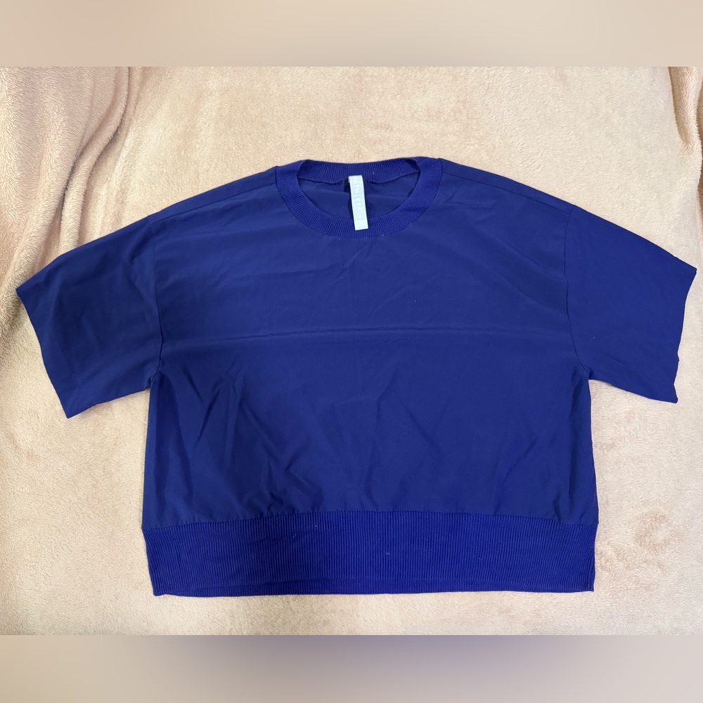 Athleta Purple Crew Neck Top